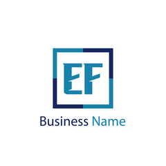 Initial Letter EF Logo Template Design