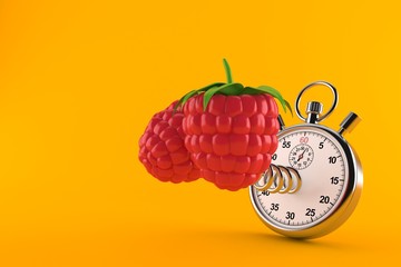 Raspberry with stopwatch