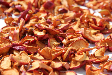 Dried apples. Fruit