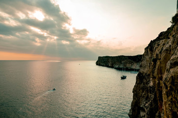sunset from menorca, Balearic Islands, Spain
