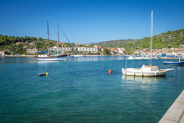 Fototapeta na wymiar vela luka, korcula island, croatia