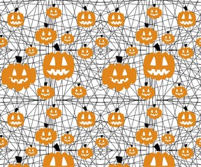 Halloween festive seamless pattern. perfect for printing on paper or fabric