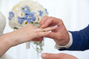 wedding ceremony, hands close-up