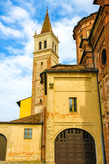 Naklejka premium View on an old historic church in Italy on a sunny day.