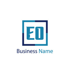Initial Letter EO Logo Template Design
