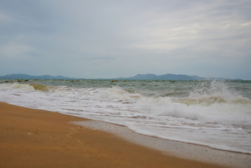 Sea wave of tropical beach 