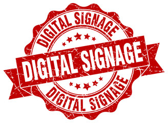 digital signage stamp. sign. seal