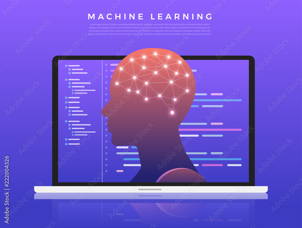 Sticker machine learning illustration