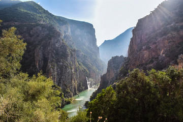 Beautiful Lake in Valley Oued Laou City, Morocco