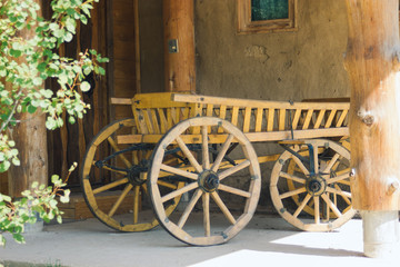 truck in russian village