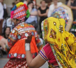 Fotobehang Baile del folklore Punjabi de la India © Laiotz