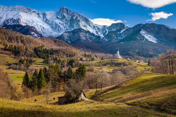 Panorama di Serpenizza in Autunno, Slovenia