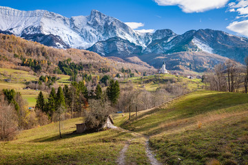 Panorama di Serpenizza in Autunno, Slovenia