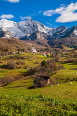 Panorama di Serpenizza in Autunno, Slovenia