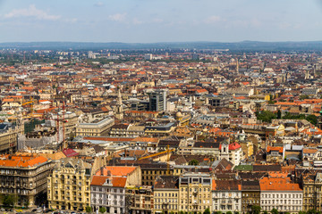 Fototapeta premium Rooftop view of Budapest