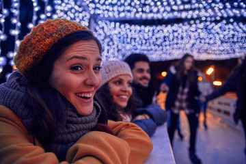 Woman On Ice Rink