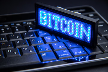 Fototapeta na wymiar The concept of crypto currency bitcoin