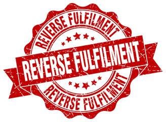 Obraz premium reverse fulfilment stamp. sign. seal