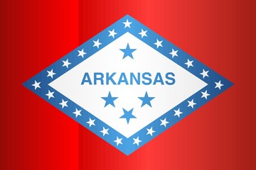 Grunge flag of Arkansas - illustration, 
The flag of the state of Arkansas