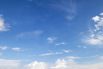 Beautiful white clouds in the sky.