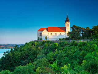 Fototapeta na wymiar View on Tihany Abbey, Hungary