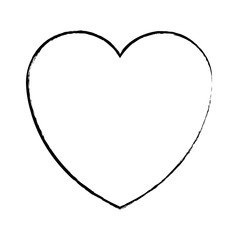heart love symbol sketch
