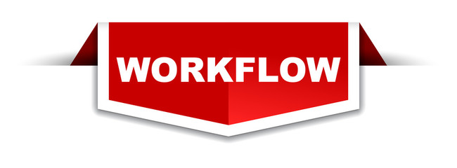 red and white banner workflow