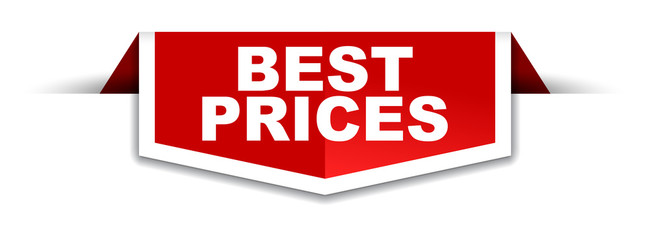 red and white banner best prices