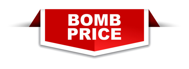 red and white banner bomb price