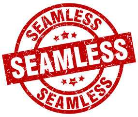 seamless round red grunge stamp