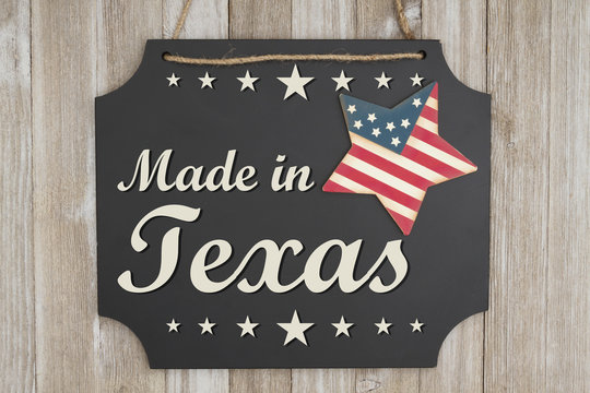 United States of America Made in Texas message