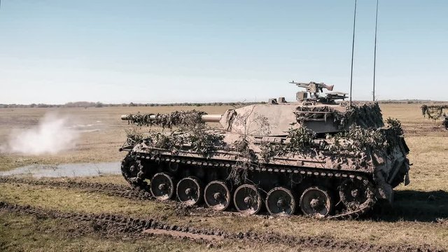 Tank Shooting Fire Army Military