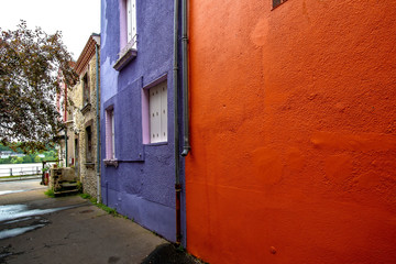 Trentemoult village in France colorful houses