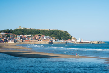 Scarborough in North Yorkshire UK, a popular holiday destination.