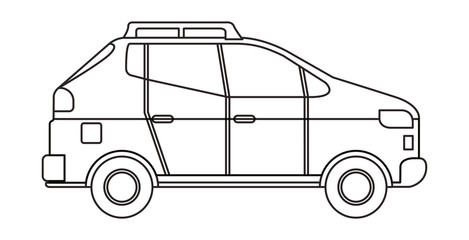 car sedan isolated icon