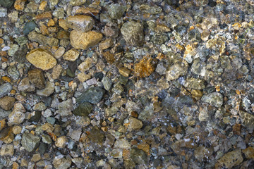 stones and clear water