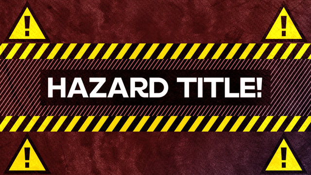 Hazard Sign Titles