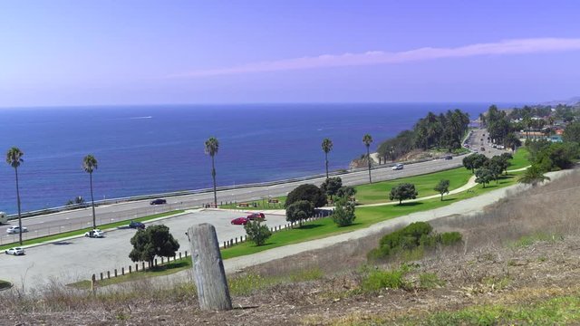 Coastal San Pedro, California from hilltop