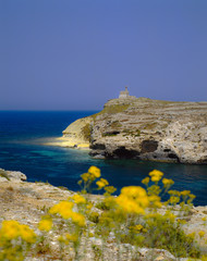 Fototapeta na wymiar St. Pauls Island,Malta.