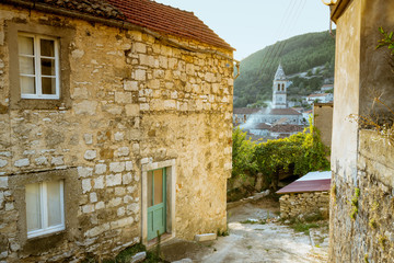 Cara town on Korcula island, Croatia