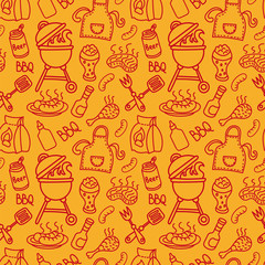  seamless barbecue pattern