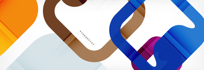 Square geometric background, multicolored template for business or technology presentation or web brochure cover layout, wallpaper.