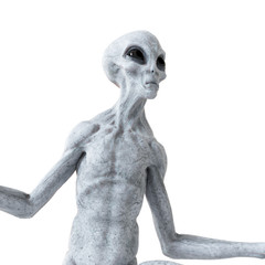 3d rendered illustration of a humanoid alien