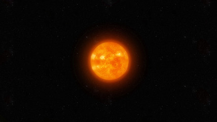 3d rendered illustration of the sun