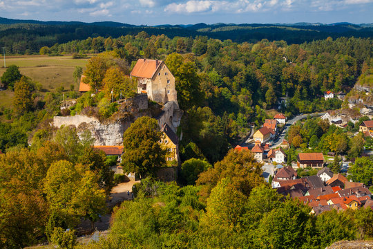 Blick &uuml;ber Pottenstein