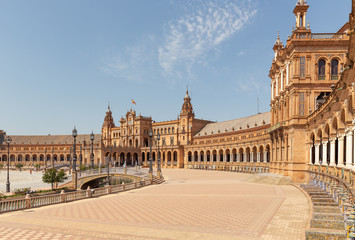 Fototapeta na wymiar Plaza de Espana in Seville, Andalusia,Spain