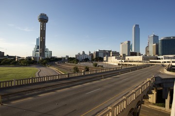 Fototapeta na wymiar Downtown Dallas with St View