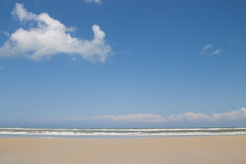 Fototapeta na wymiar Beach mostly sky