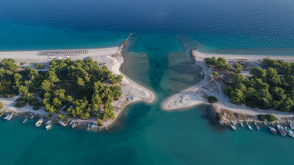 Glarokavos beach in Kassandra peninsula. Halkidiki, Greece