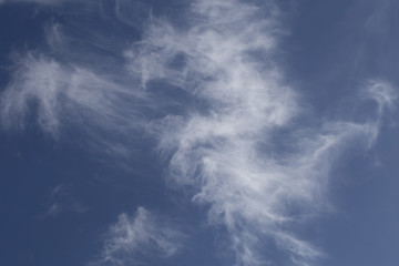 Beautiful blue sky and could.